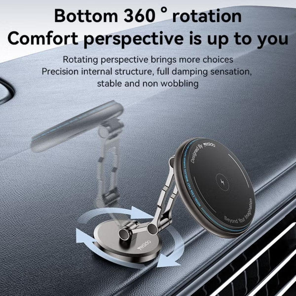 Yesido C306 Magnetic Wireless Charger & Phone Holder 15W Fast Charging