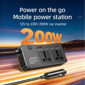 Yesido VC07 200W Smart Car Power Inverter