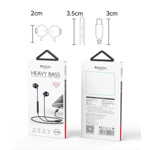 Yesido YH49 Type-C Aluminum In-Ear Earphones