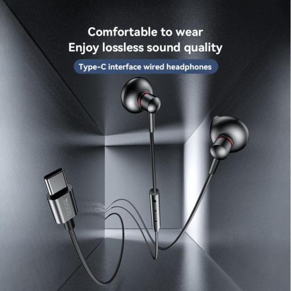 Yesido YH49 Type-C Aluminum In-Ear Earphones