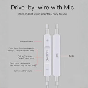 Yesido YH50 Lightning Wired Music Earphones