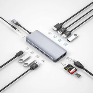 WIWU Alpha 12 IN 1 Type C Hub Multi-Function Portable Mini Size Adapter