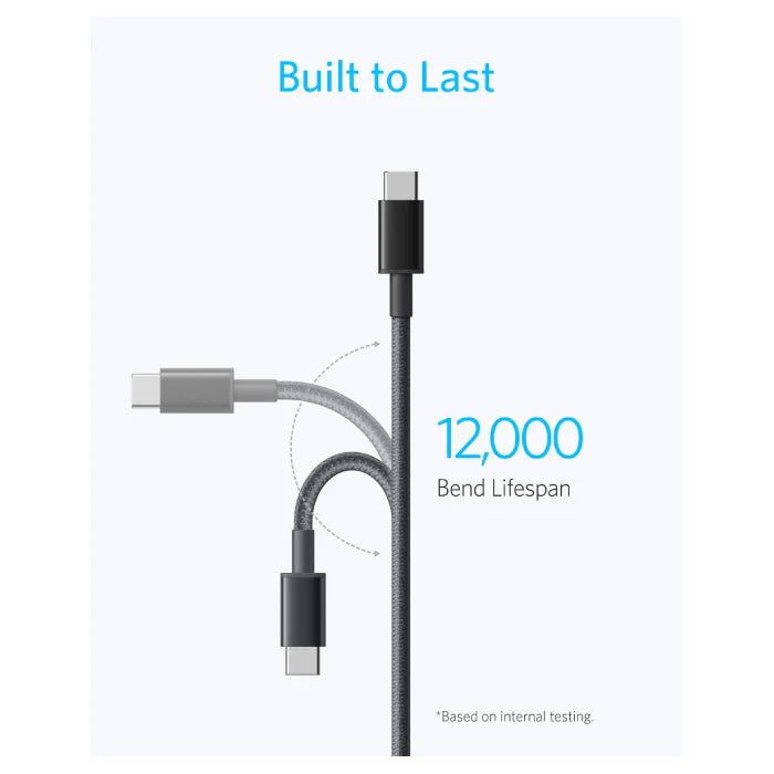 Anker Nylon USB-C To USB-C Cable 100W (3.3ft)