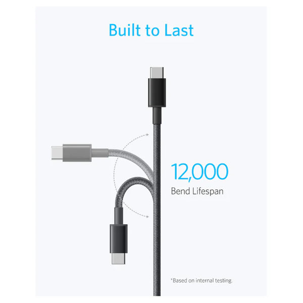 Anker Nylon USB-C To USB-C Cable 100W (3.3ft)