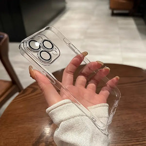 iPhone Ultra Thin Clear Built-in Lens Case