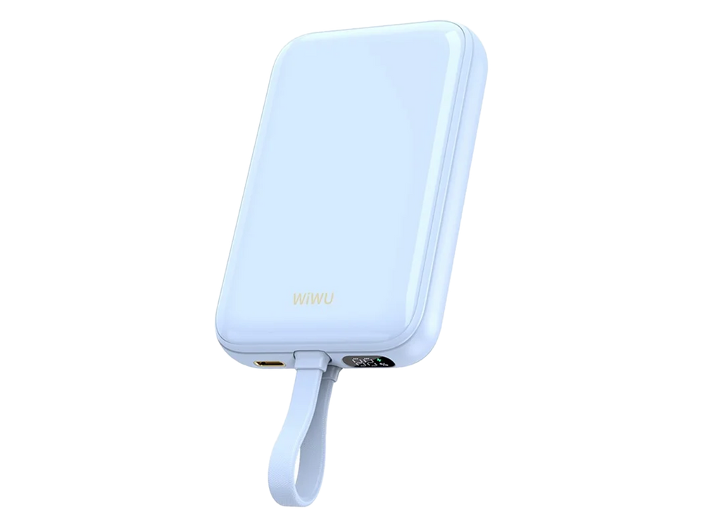 WiWU 10,000mAh Magnetic Wireless Charging Power Bank 20W with Cable Wi-P024