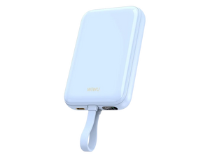 WiWU 10,000mAh Magnetic Wireless Charging Power Bank 20W with Cable Wi-P024
