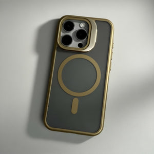 غلاف زاوية آيفون مع قاعدة ماغسيف