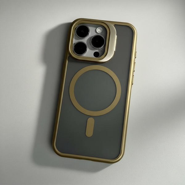 غلاف زاوية آيفون مع قاعدة ماغسيف