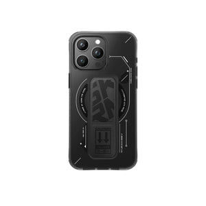 SKINARMA HELIO Mag-Charge iPhone Case with Grip-Stand - Black 15Pro