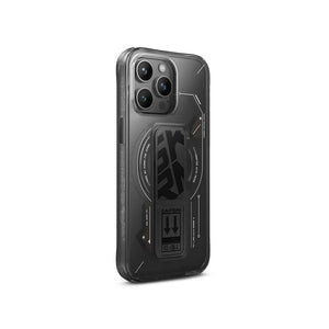 SKINARMA HELIO Mag-Charge iPhone Case with Grip-Stand - Black 15Pro