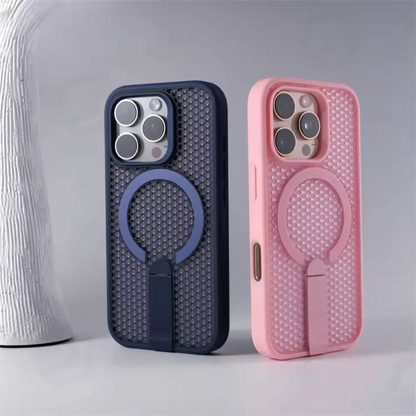 غلاف زاوية آيفون مع قاعدة ماغسيف