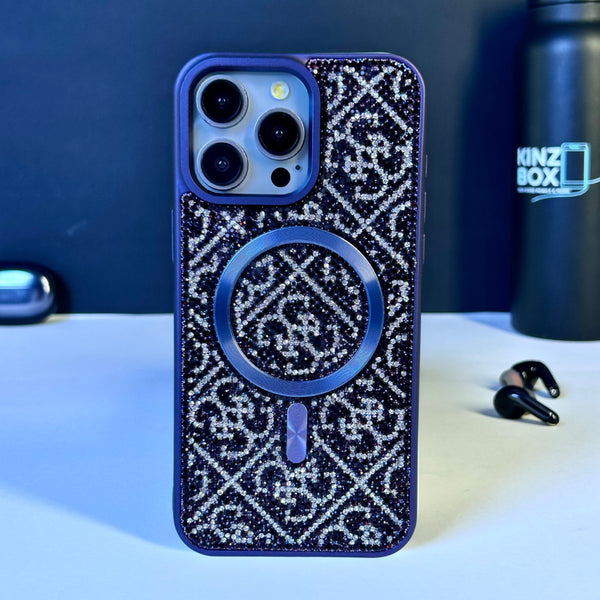 iPhone Shiny Diamond MagSafe Helix Case