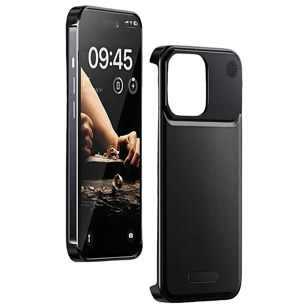 iPhone Wood Metal Frameless MagSafe Case