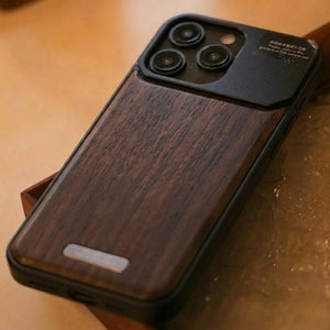 iPhone Wood Metal Frameless MagSafe Case