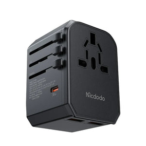MCDODO CP-3260 25W 2C+1A Universal Travel Adapter((UK/US/EU)+60W C to C cable 1m