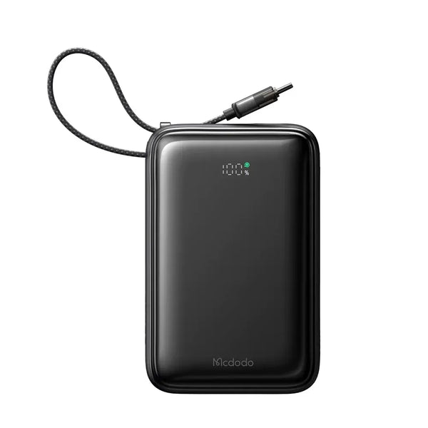 MCDODO   MC-6370  5W Digital Display 20000mAh 1C+1A Mini Power Bank Built-in Cable