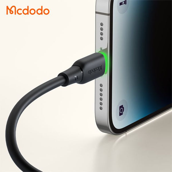 MCDODO CA-4760 36W Type-C to Lightning Data Cable with LED Light 1.2m