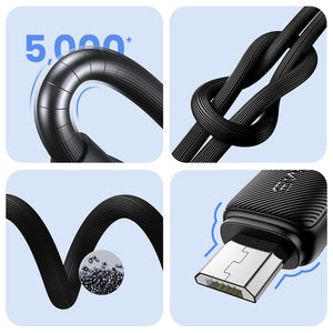 USAMS US-SJ695 Micro Striped Data Cable-KY Series 2M