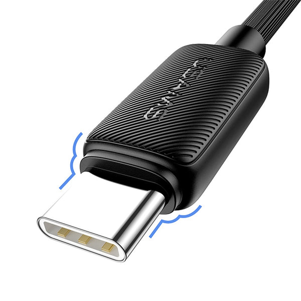 USAMS US-SJ693 Type-C 3A Striped Data Cable-KY Series 2M