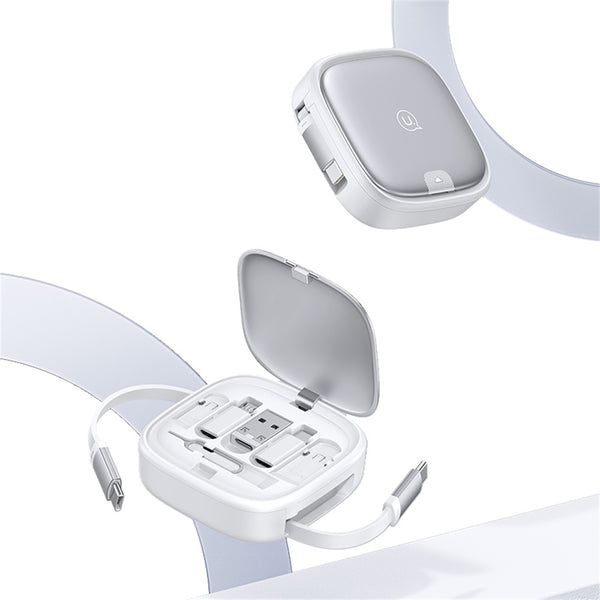 USAMS US-SJ650 U87 60W Fast Charging Cable With Multifunctional Storage Set Box
