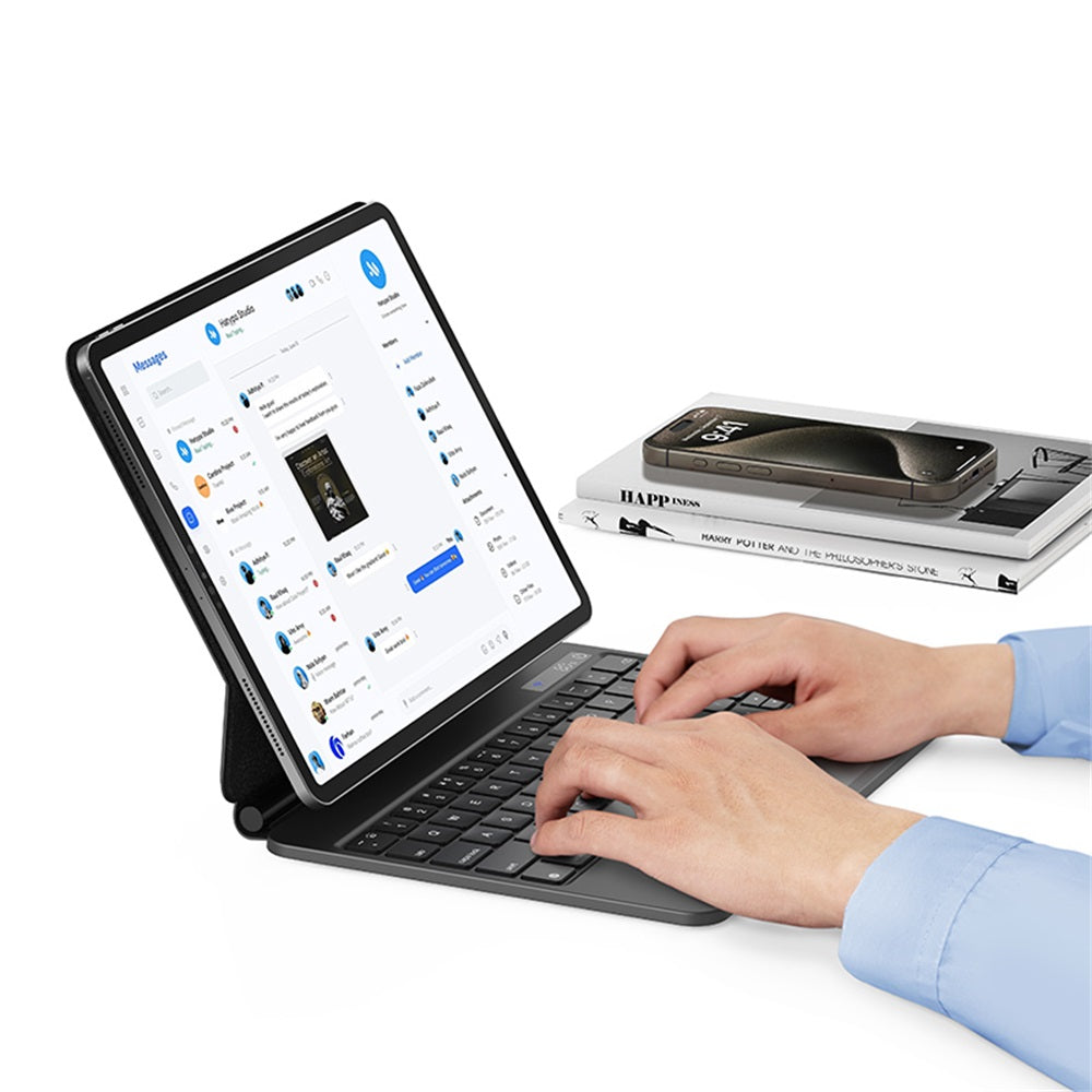 USAMS BH876 Digital Display Keyboard Protective Cover for iPad Pro 12.9 inches