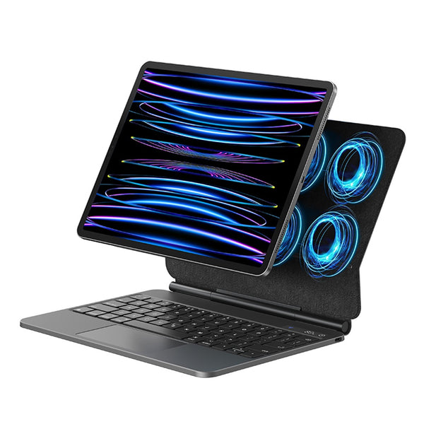USAMS BH875 Digital Display Keyboard Protective Cover for iPad Air4/Air5 10.9 inches/iPad Pro 11 inches