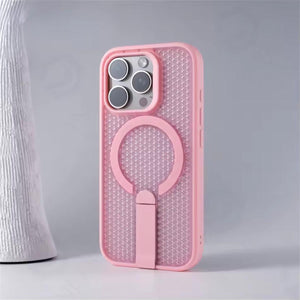 غلاف زاوية آيفون مع قاعدة ماغسيف