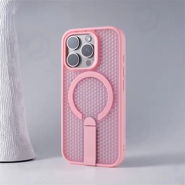 غلاف زاوية آيفون مع قاعدة ماغسيف