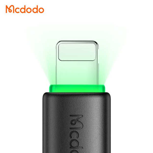 MCDODO CA-4760 36W Type-C to Lightning Data Cable with LED Light 1.2m