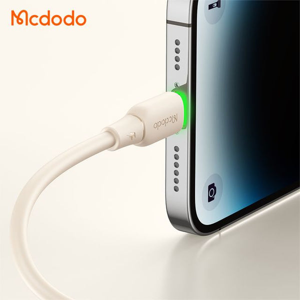 MCDODO CA-4760 36W Type-C to Lightning Data Cable with LED Light 1.2m