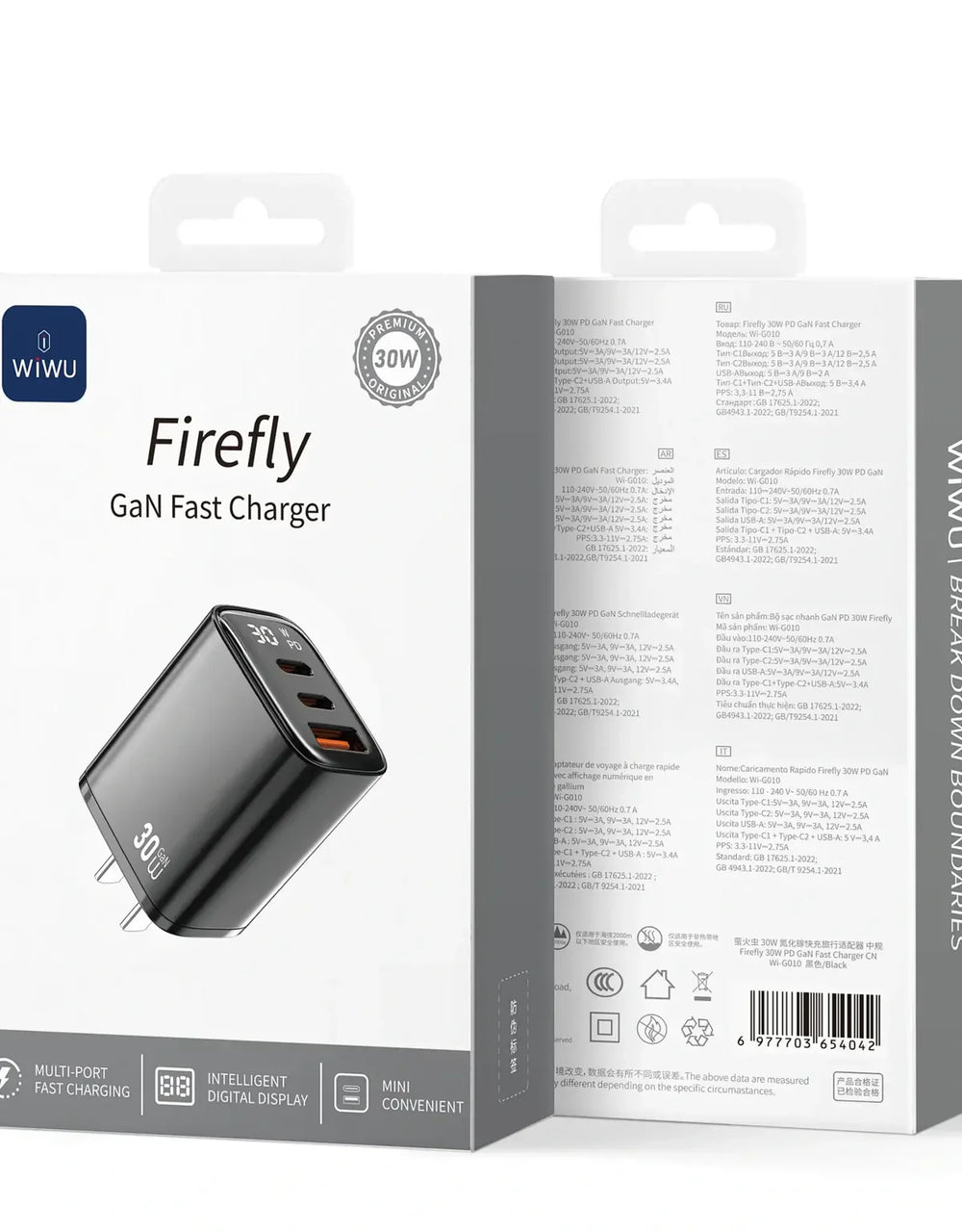 WiWU Firefly 45W GaN Fast PD ChargerWi-G011 EU